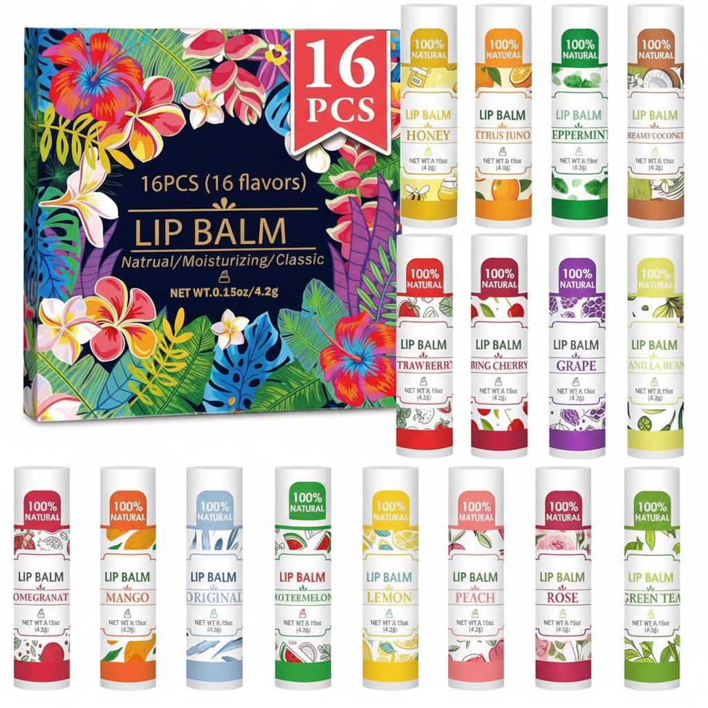 16 Pack Lip Balm,