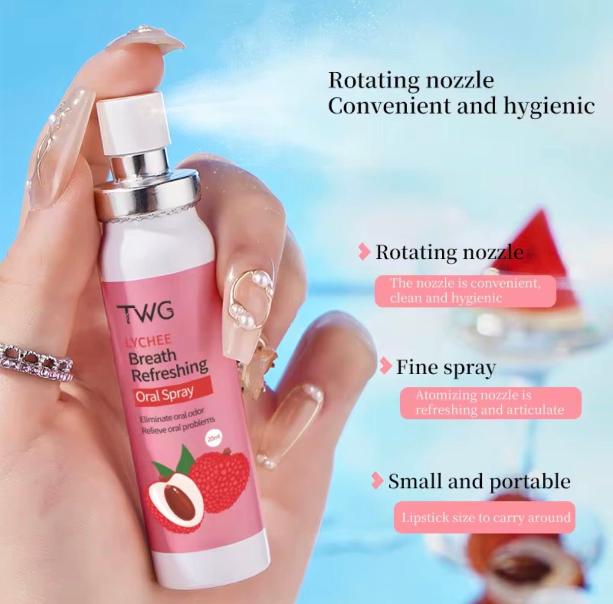 TWG Mouth Freshener Spray Eliminates Oral Odors