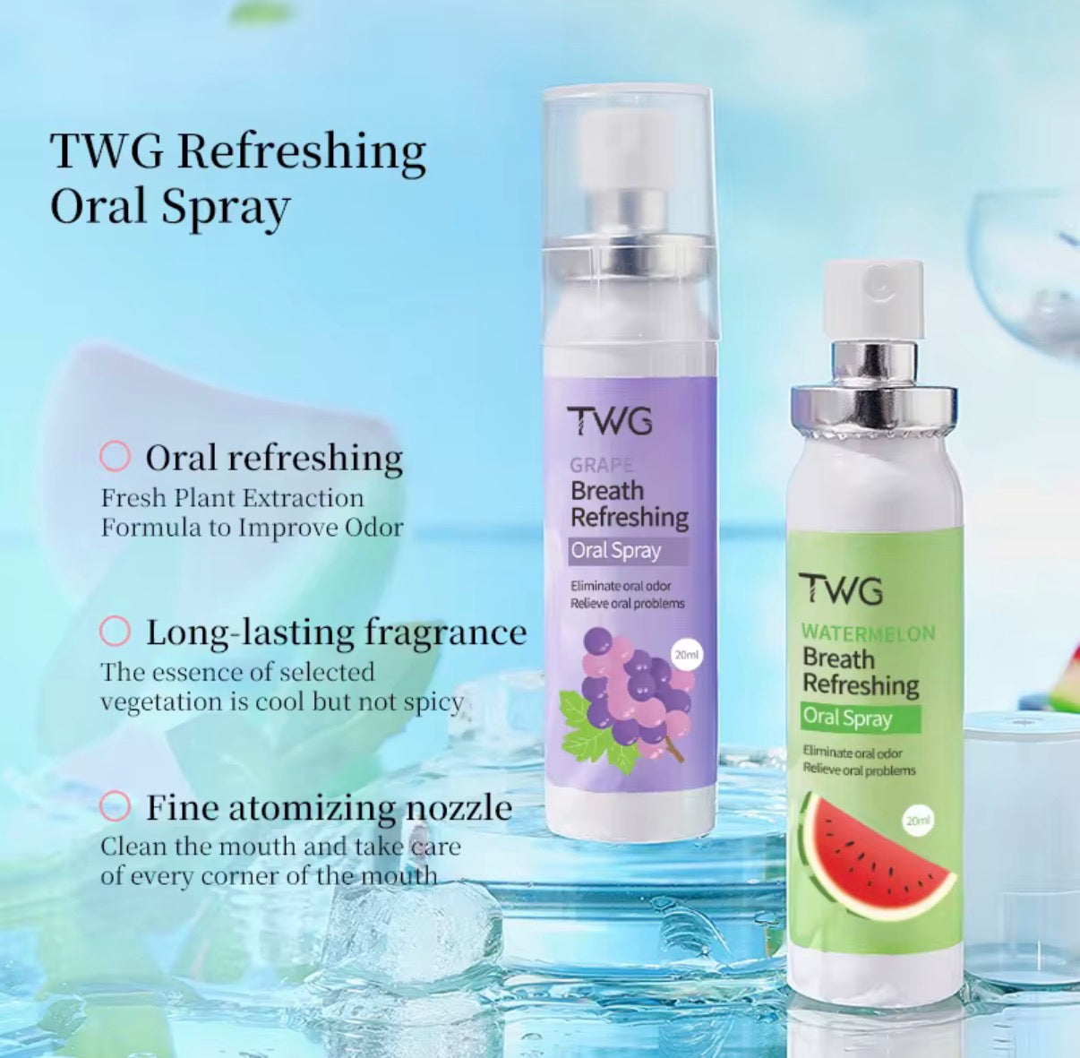 TWG Mouth Freshener Spray Eliminates Oral Odors