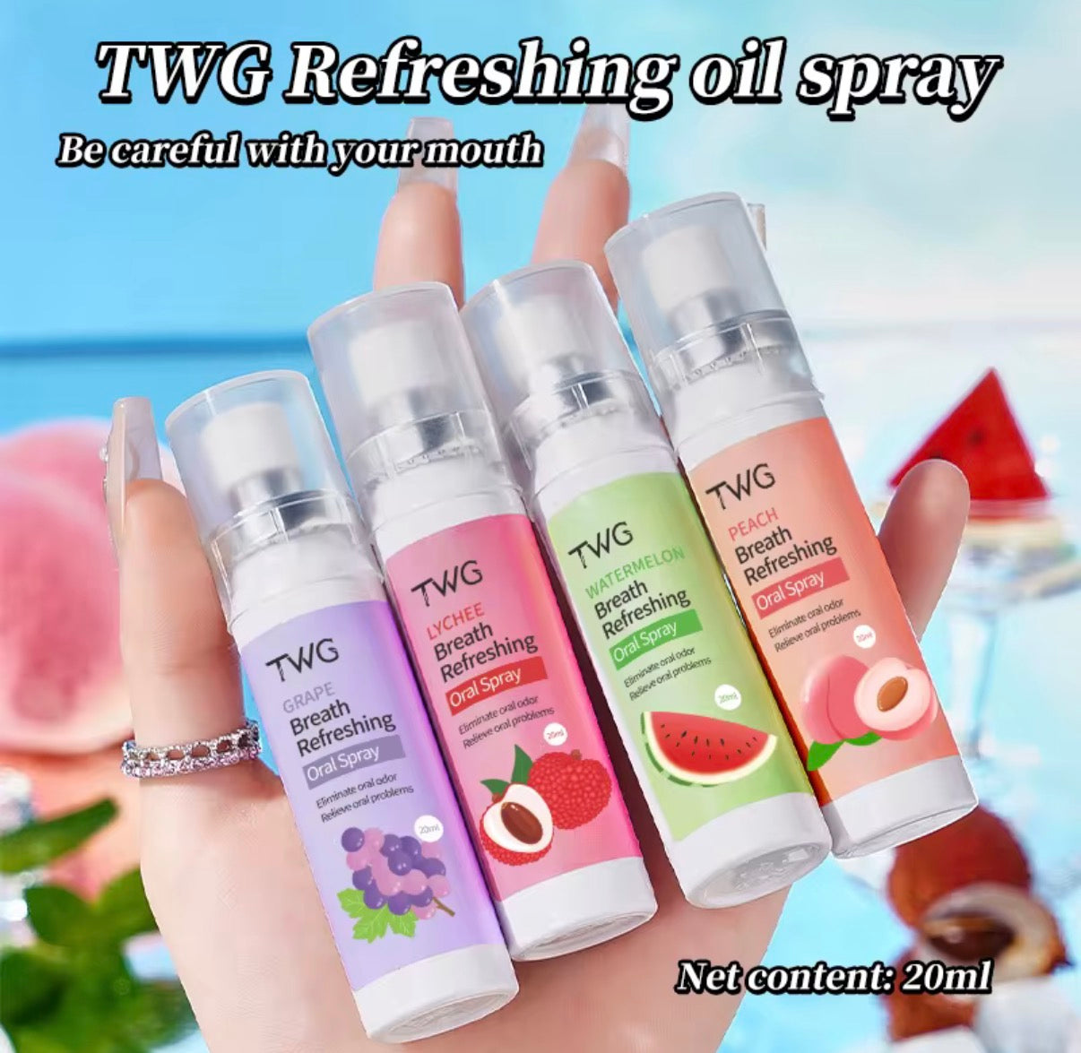 TWG Mouth Freshener Spray Eliminates Oral Odors